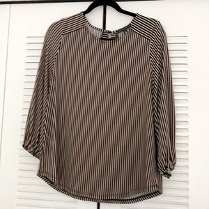 Adrianna Papell striped top. Like new